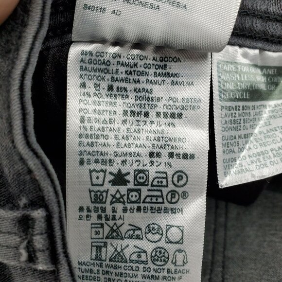 Levis Jeans Womens 29 Washed Black 529 Curvy Skinny Stretch Mid Rise - Picture 9 of 10
